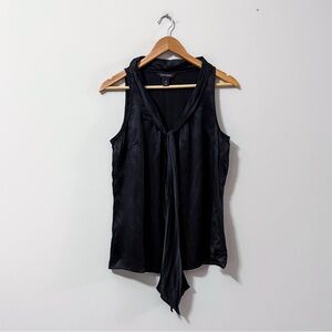3/$20⚡️ Black Sleeveless Tank Blouse Tie-up detail White House Black Market